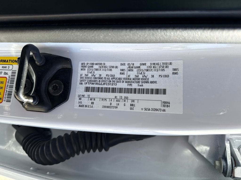 Used 2018 Ford F150 Raptor w/ Equipment Group 802A Luxury image 26