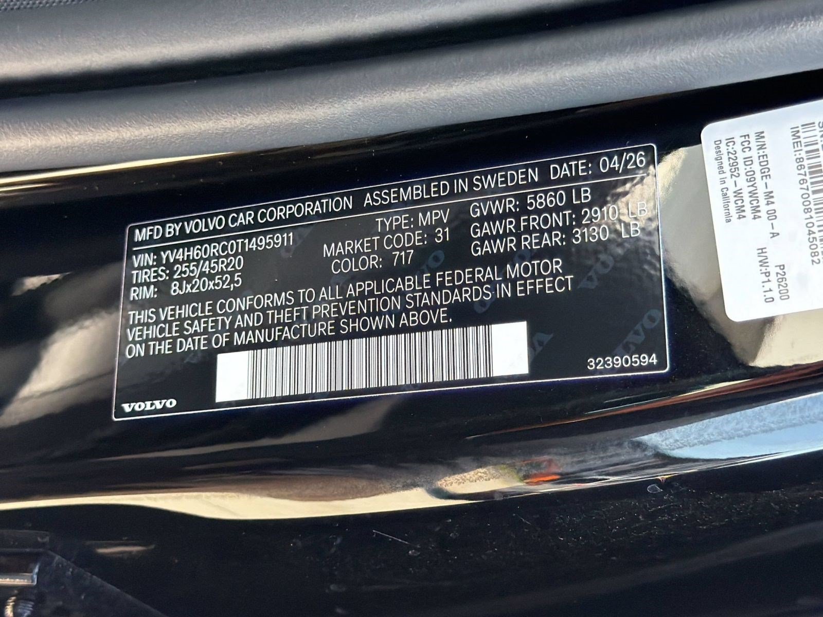 New 2026 Volvo XC60 T8 Plus w/ Climate Package AWD/4WD image 23