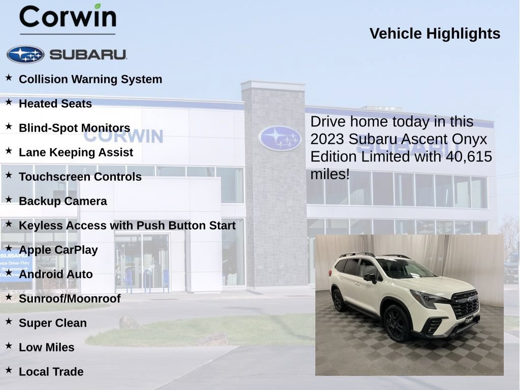 Used 2023 Subaru Ascent Onyx Edition Limited AWD/4WD image 6