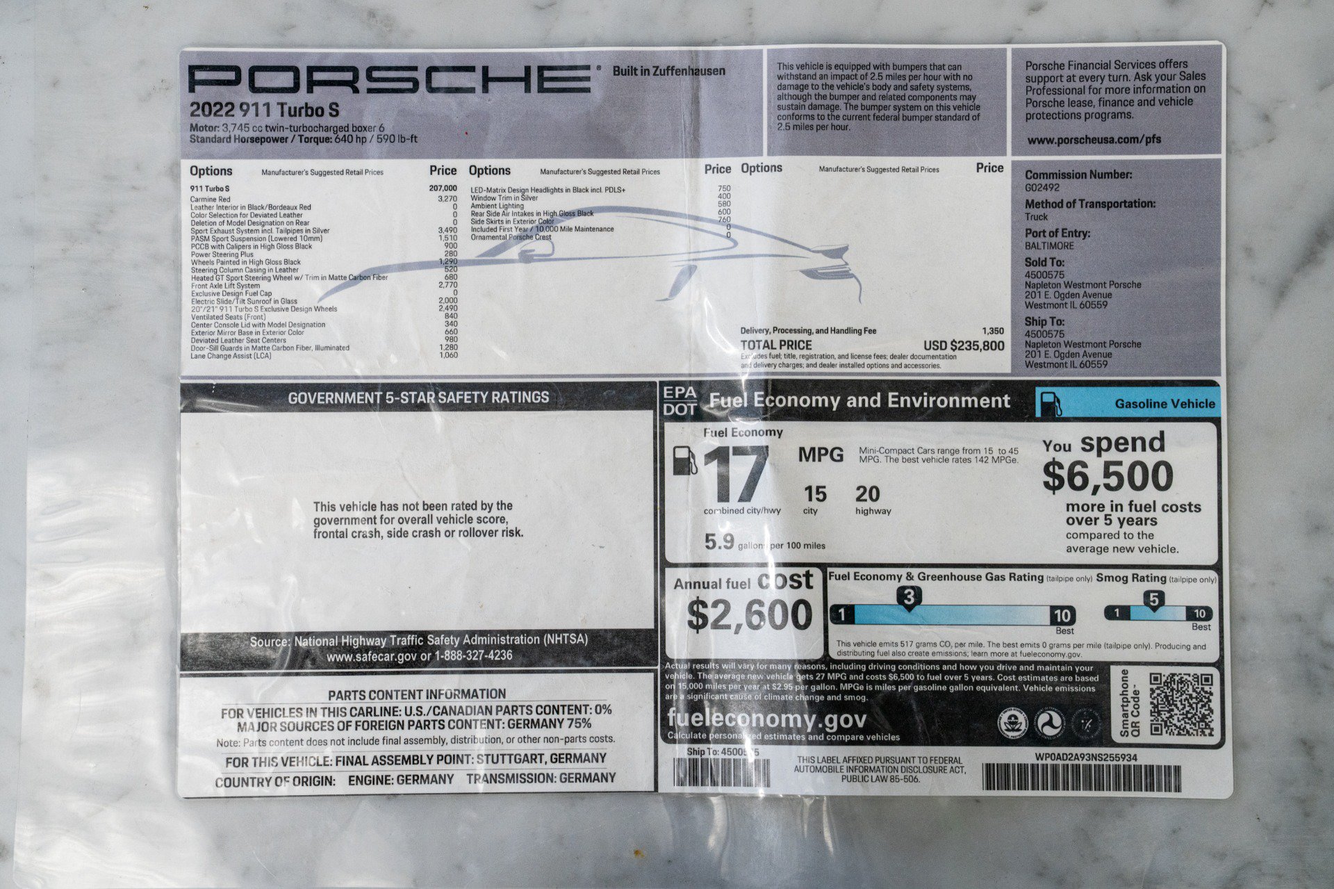 Used 2022 Porsche 911 Turbo S AWD/4WD image 22