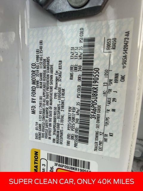 Used 2019 Ford Fusion Energi Titanium FWD image 14