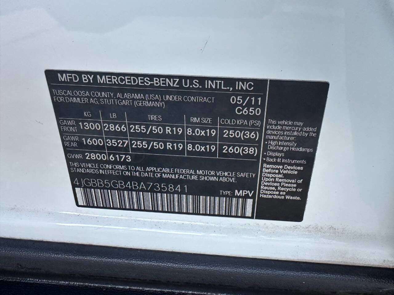 Used 2011 Mercedes-Benz ML 350 2WD image 36