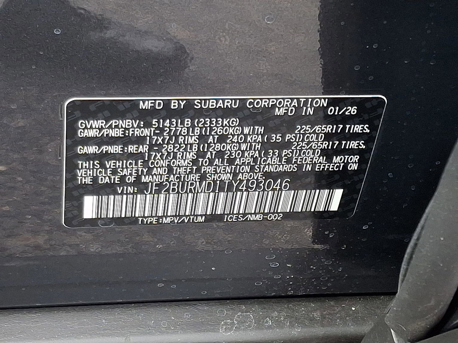 New 2026 Subaru Outback Wilderness w/ Wilderness Package AWD/4WD image 12