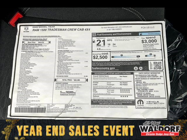 New 2025 RAM 1500 Tradesman w/ Night Edition image 14