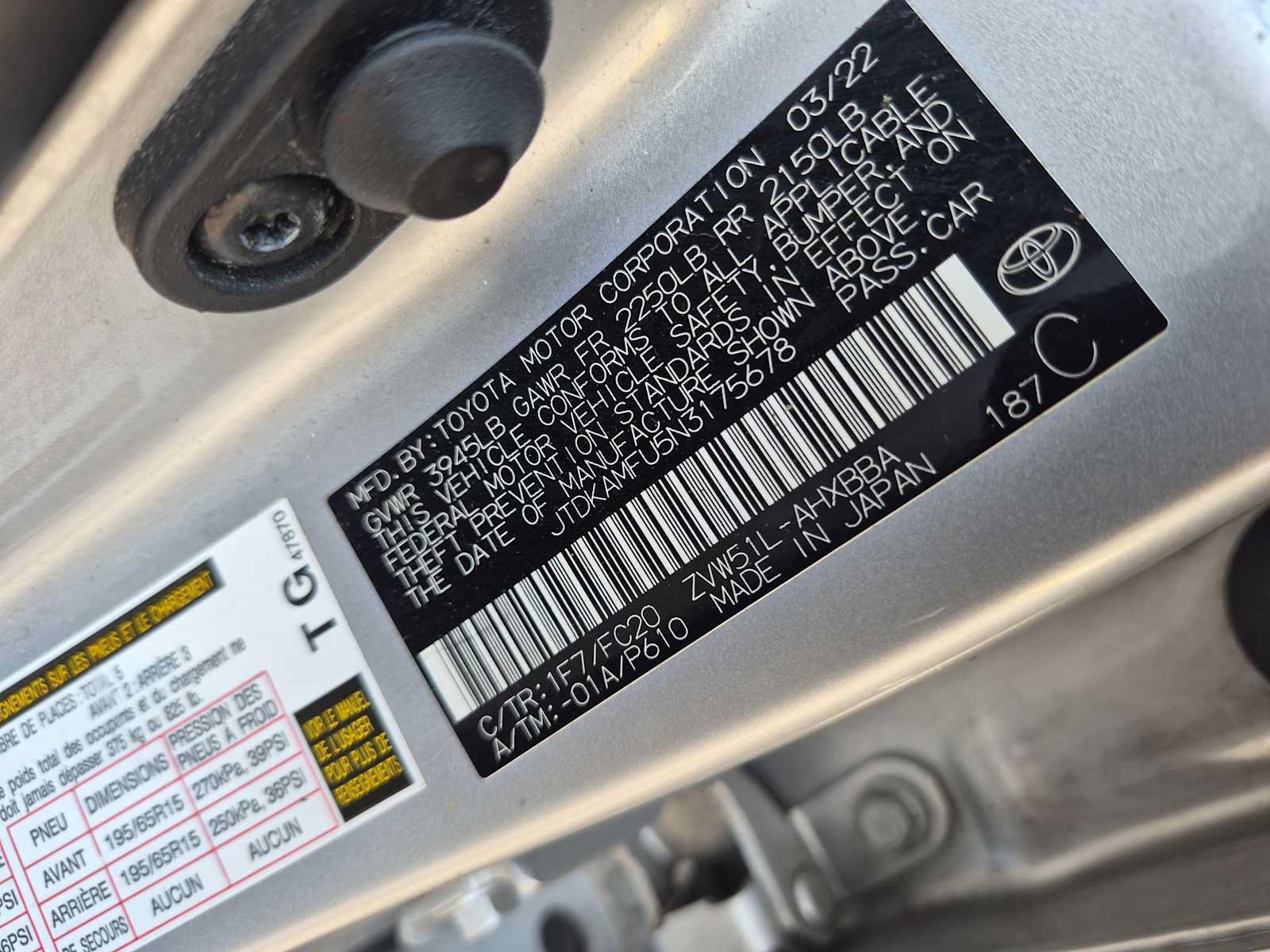 Used 2022 Toyota Prius L Eco FWD image 29