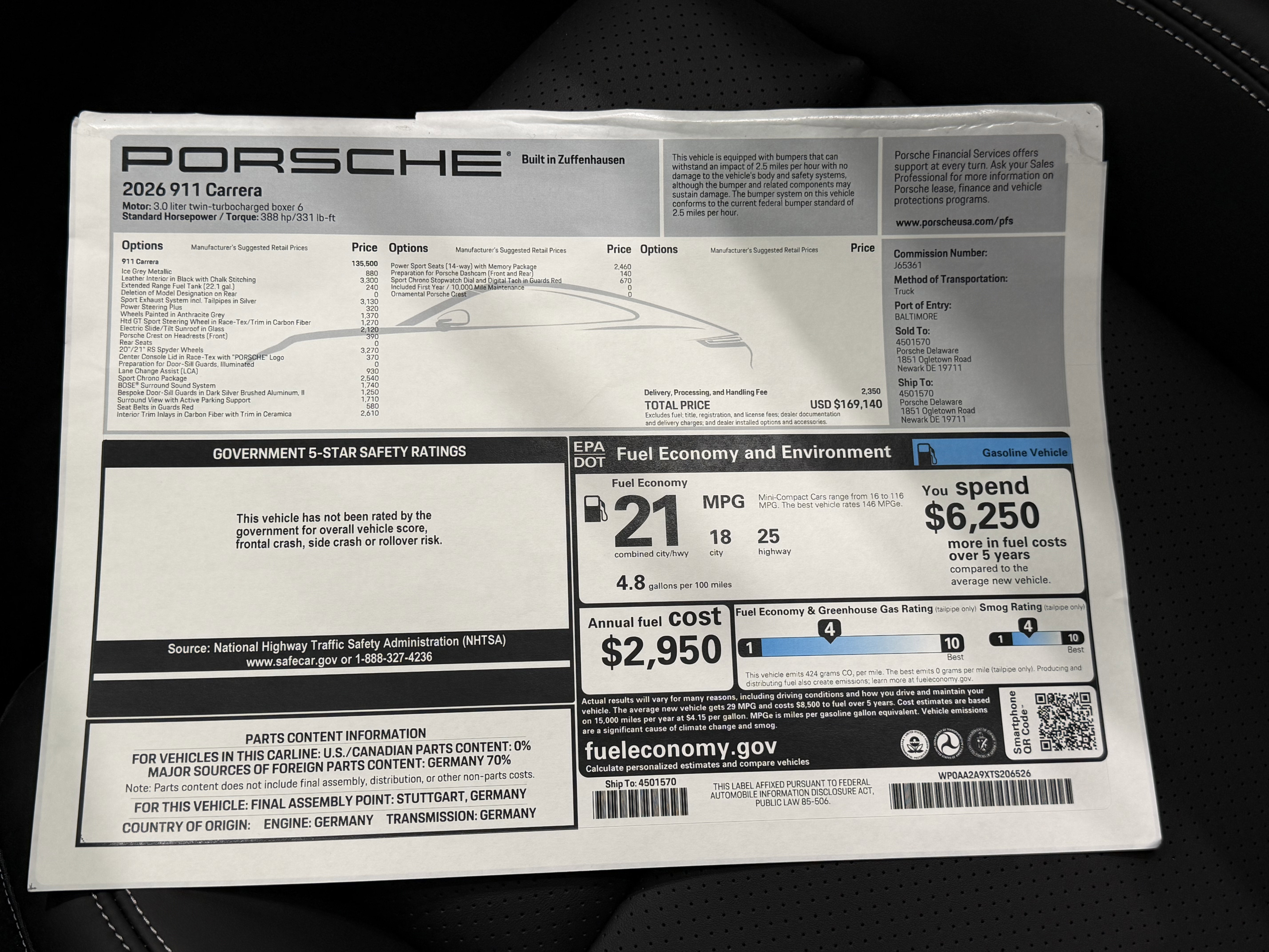 New 2026 Porsche 911 Carrera image 59