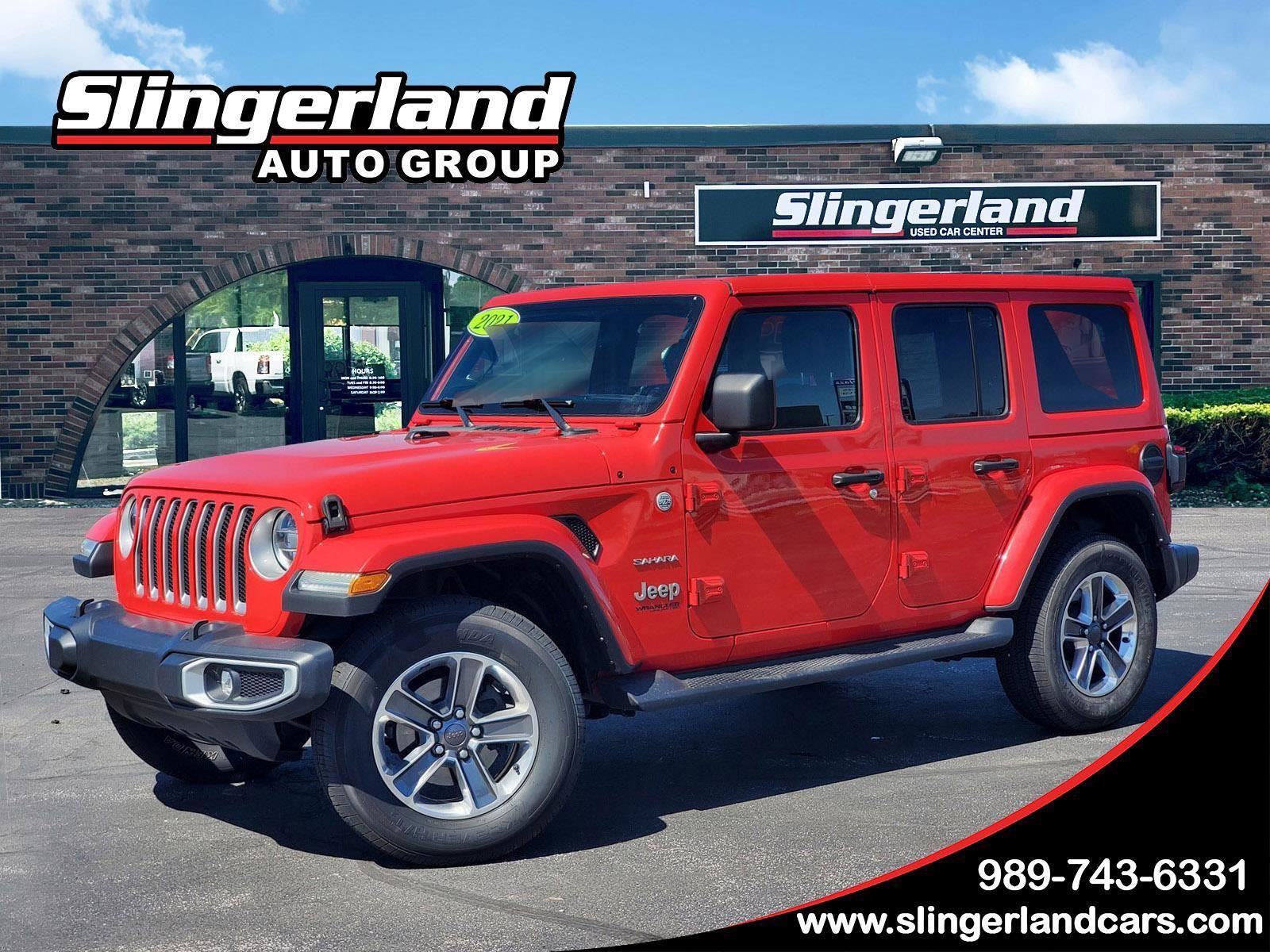 Used 2021 Jeep Wrangler Unlimited Sahara w/ LED Lighting Group AWD/4WD image 1
