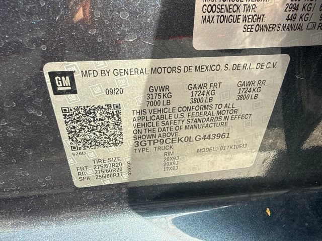 Used 2020 GMC Sierra 1500 Elevation w/ Elevation Value Package AWD/4WD image 10