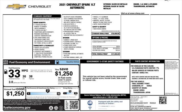 Used 2021 Chevrolet Spark LT image 4