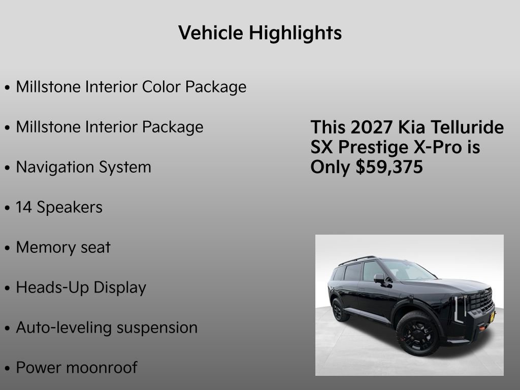 New 2027 Kia Telluride SX Prestige X-Pro image 5