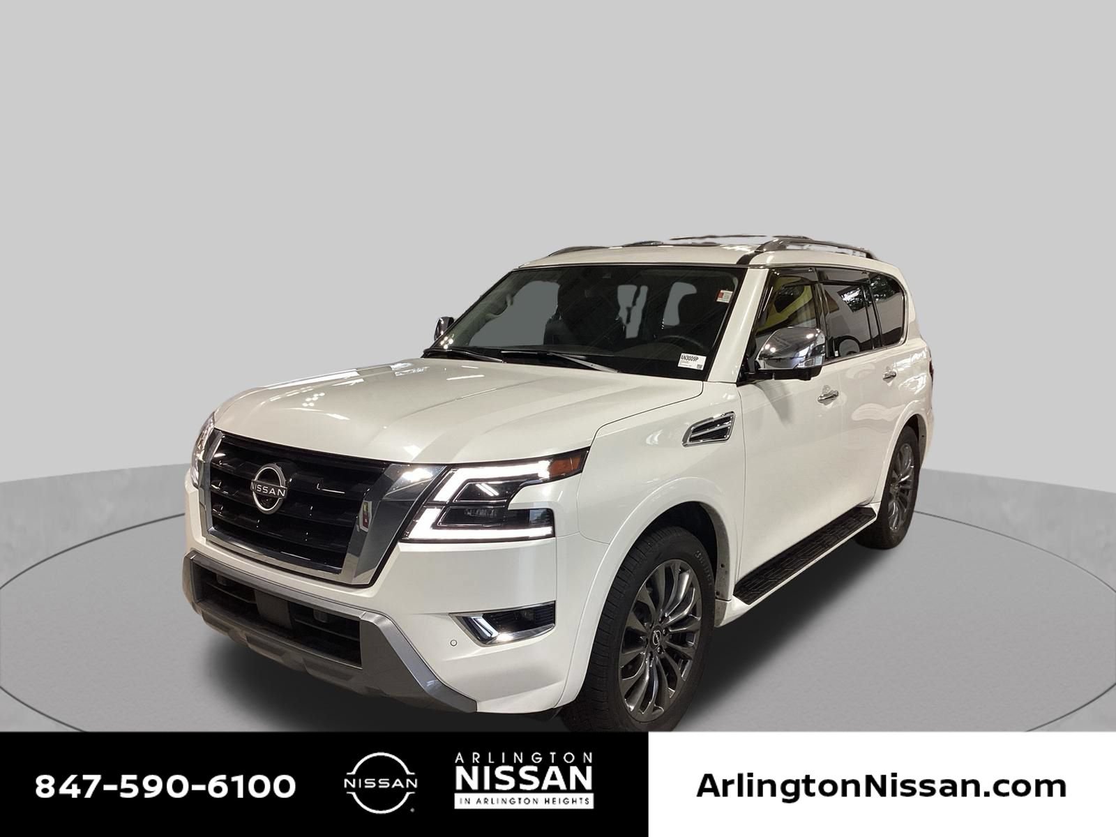 Certified 2023 Nissan Armada Platinum w/ Captain's Chairs Package AWD/4WD image 1