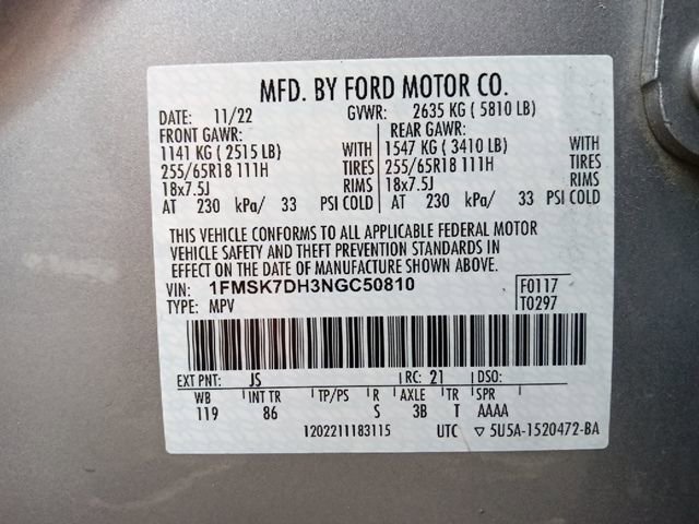 Certified 2022 Ford Explorer XLT w/ Class IV Trailer Tow Package image 36