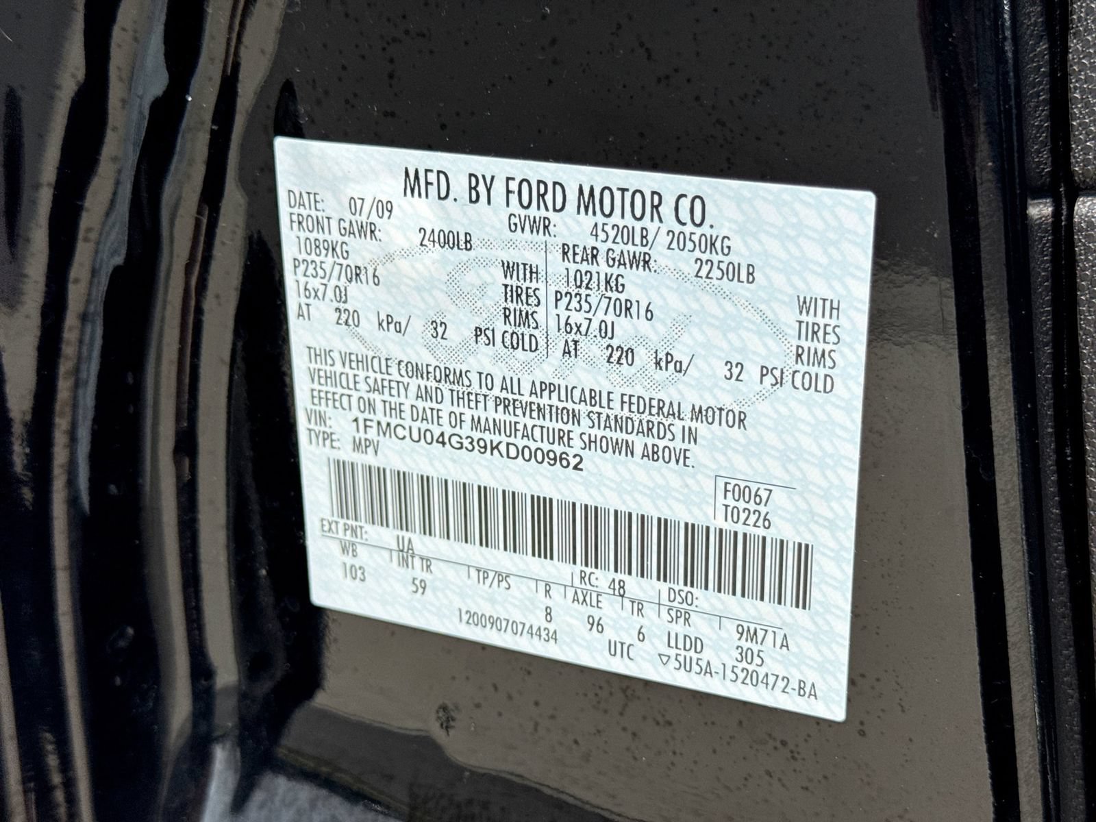 Used 2009 Ford Escape Limited FWD image 34