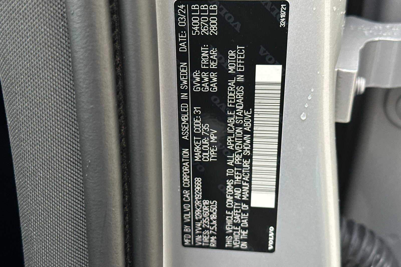 Used 2024 Volvo XC60 B5 Core image 41