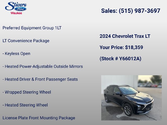 Used 2024 Chevrolet Trax LT w/ Driver Confidence Package FWD image 8