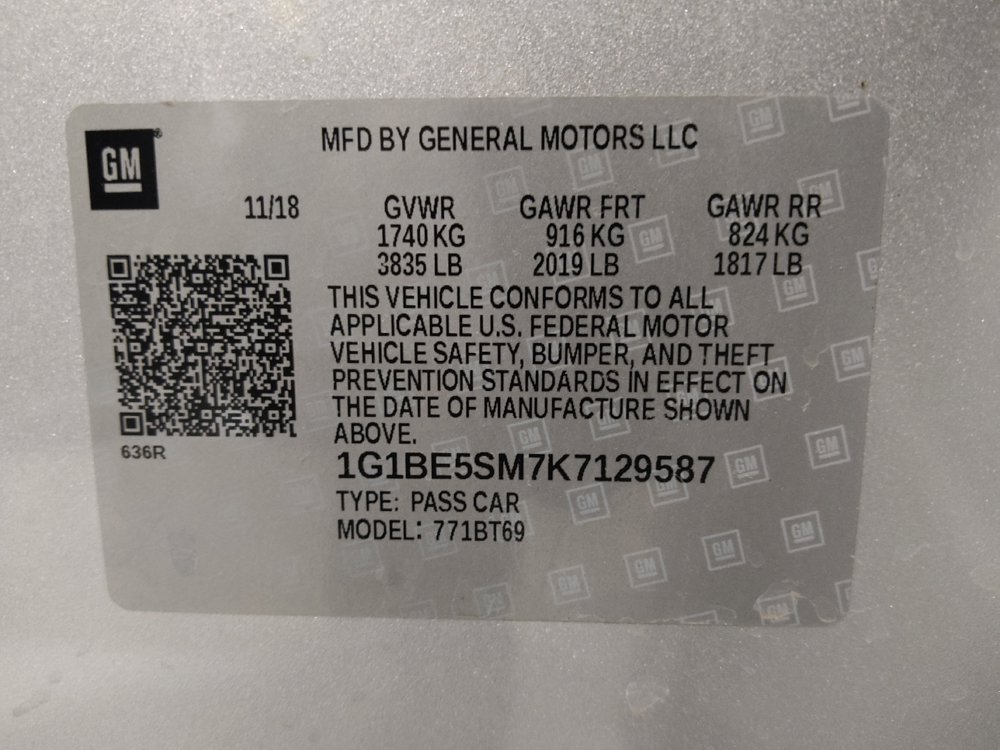 Used 2019 Chevrolet Cruze LT w/ Convenience Package FWD image 33