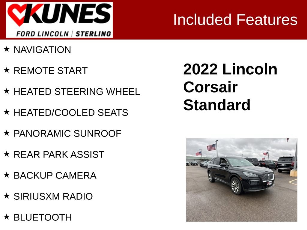 Used 2022 Lincoln Corsair AWD w/ Premium Package image 2