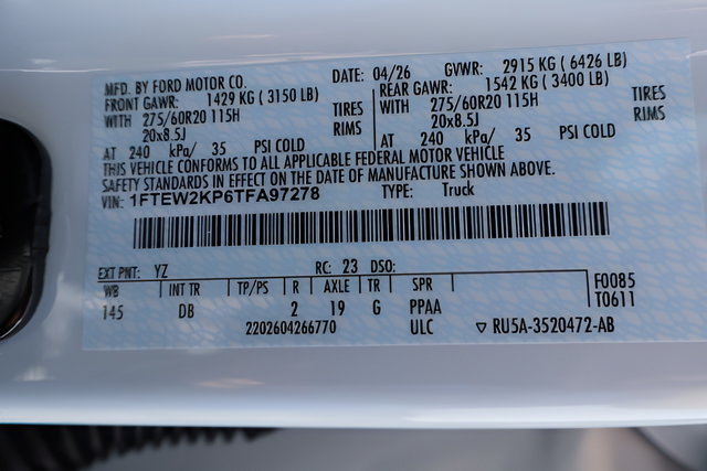 New 2026 Ford F150 STX w/ Equipment Group 200A RWD image 24