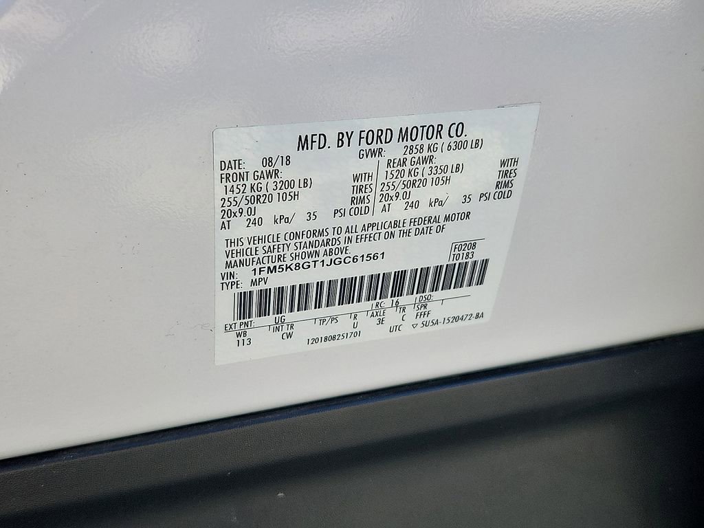 Used 2018 Ford Explorer Sport w/ Equipment Group 401A image 32