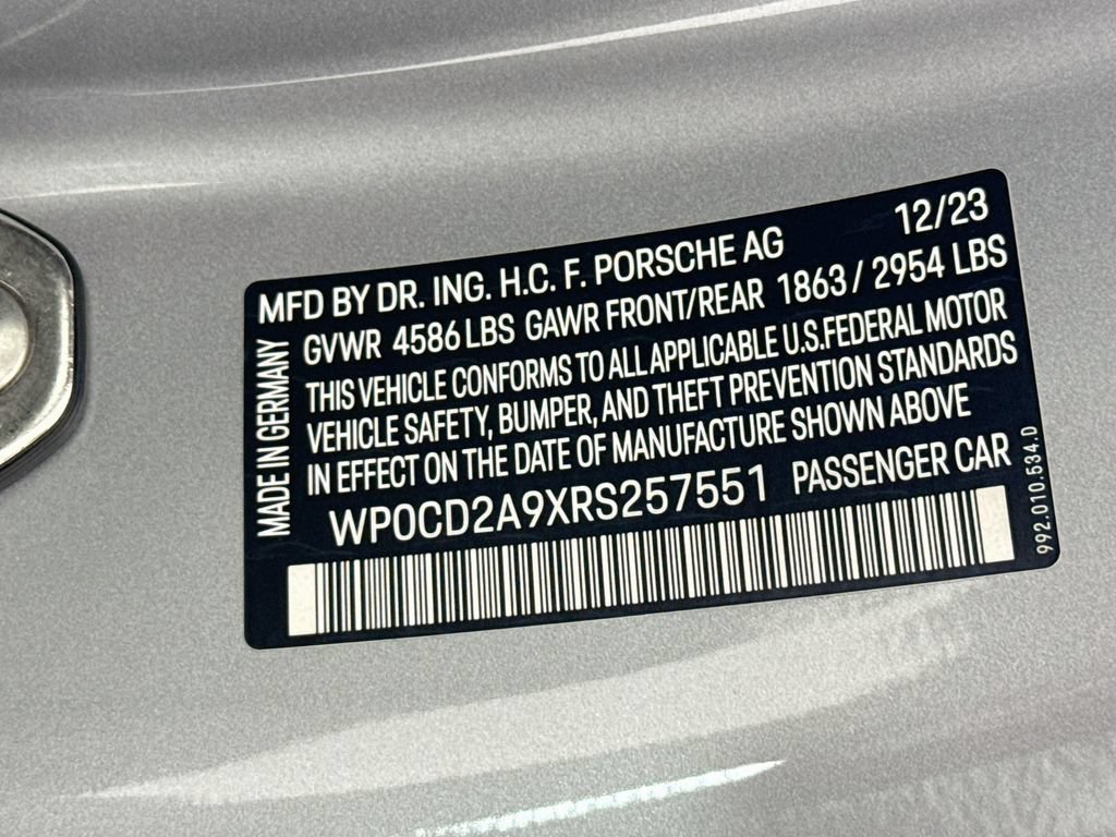 Certified 2024 Porsche 911 Turbo S AWD/4WD image 32