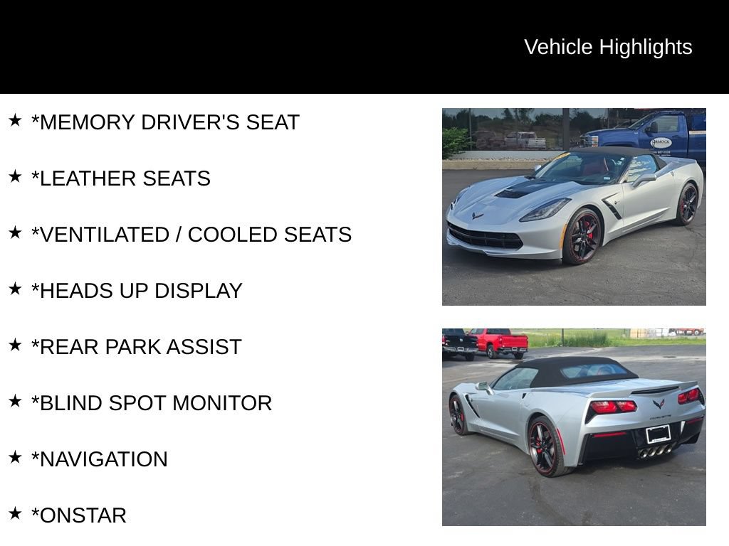 Used 2017 Chevrolet Corvette Stingray Convertible RWD image 8