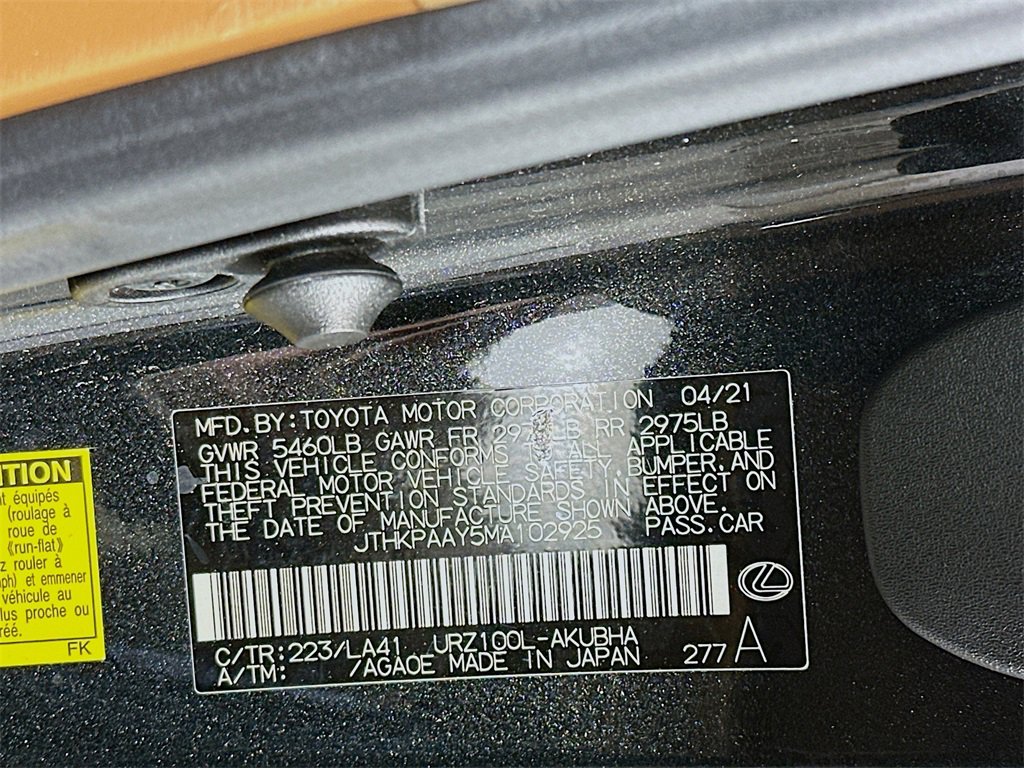 Used 2021 Lexus LC 500 Convertible w/ Touring Package image 33