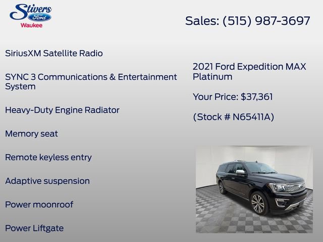 Used 2021 Ford Expedition Max Platinum AWD/4WD image 16