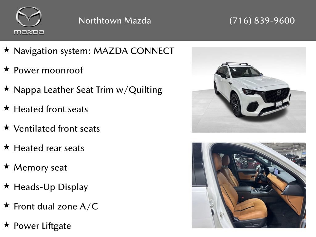 Certified 2025 MAZDA CX-70 3.3 Turbo S w/ Premium Plus image 10
