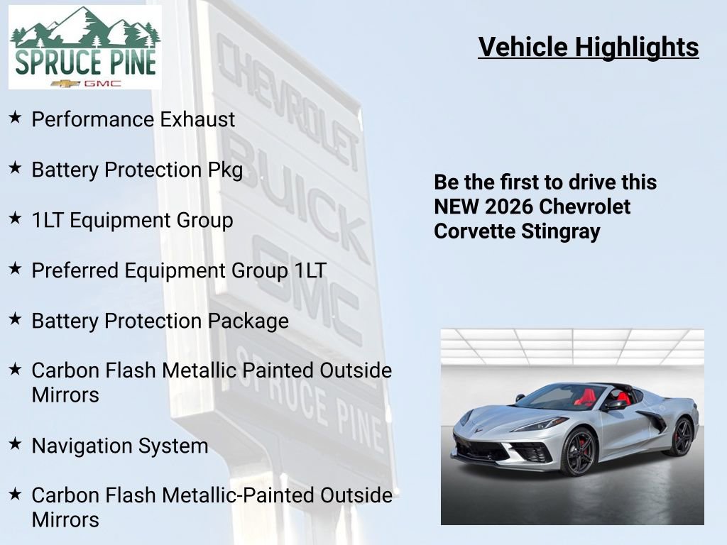 New 2026 Chevrolet Corvette Stingray Coupe w/ Battery Protection Package image 5