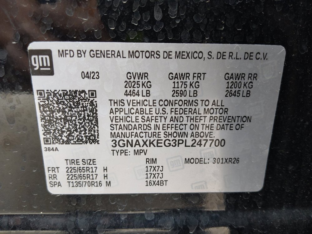 Used 2023 Chevrolet Equinox LT w/ LPO, Floor Liner Package image 33
