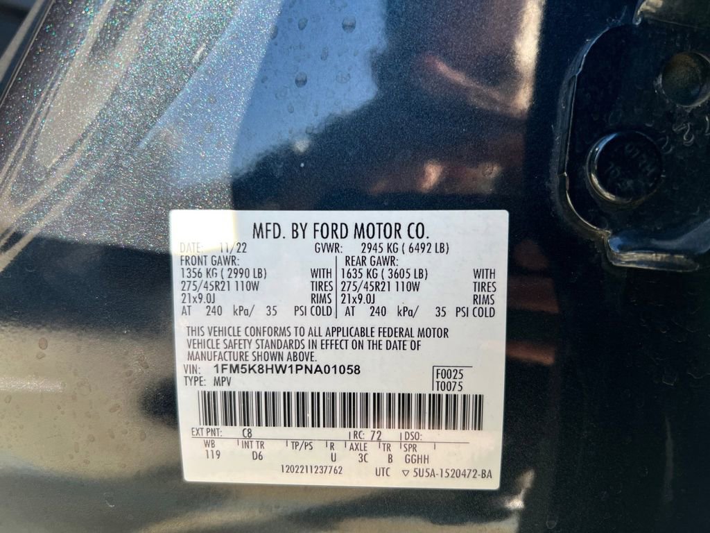 Used 2023 Ford Explorer Platinum w/ Technology Package image 37