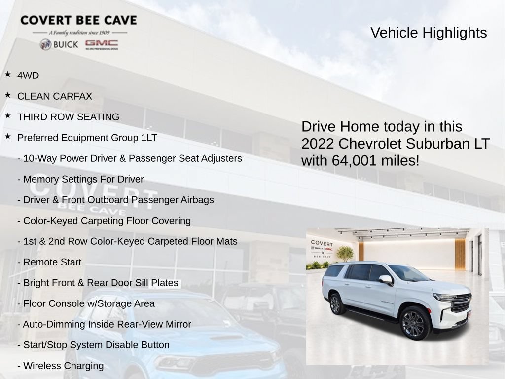 Used 2022 Chevrolet Suburban LT w/ Luxury Package AWD/4WD image 6
