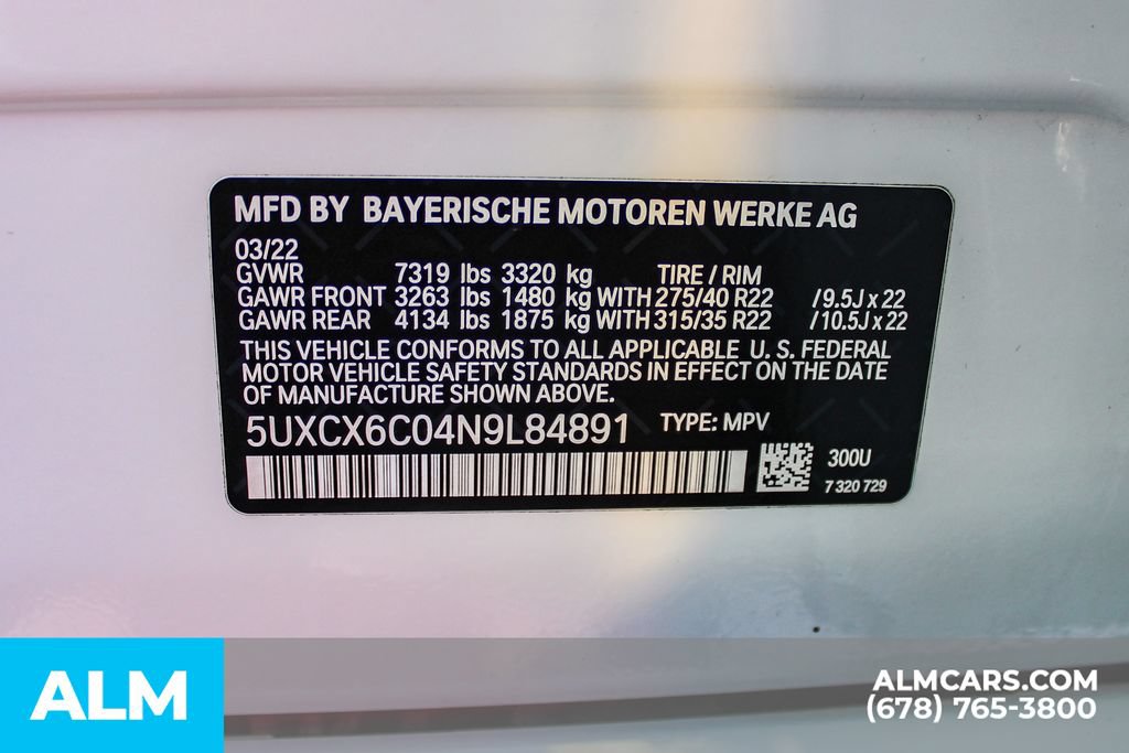 Used 2022 BMW X7 M50i w/ Dynamic Handling Package AWD/4WD image 45