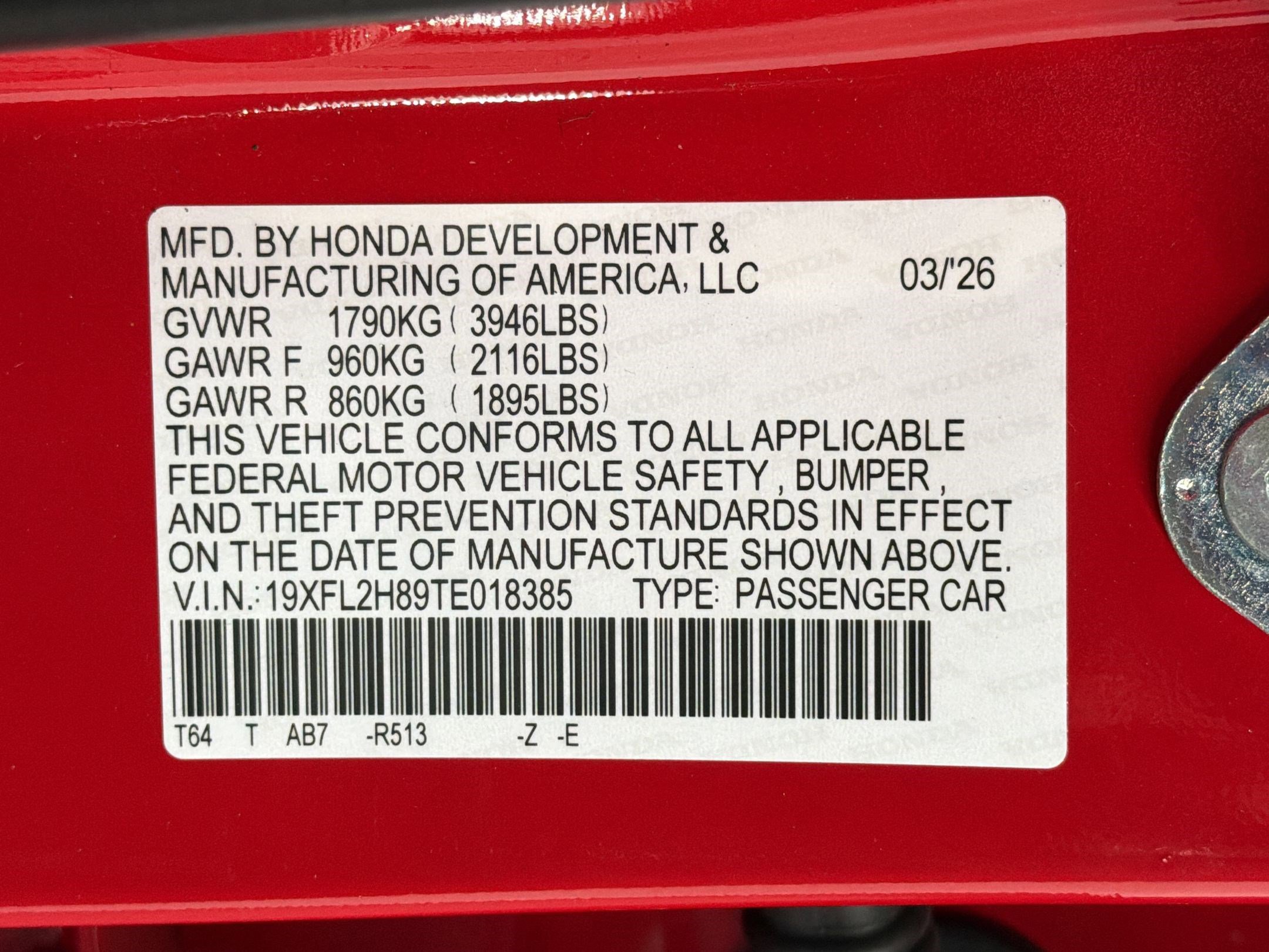 New 2026 Honda Civic Sport image 20