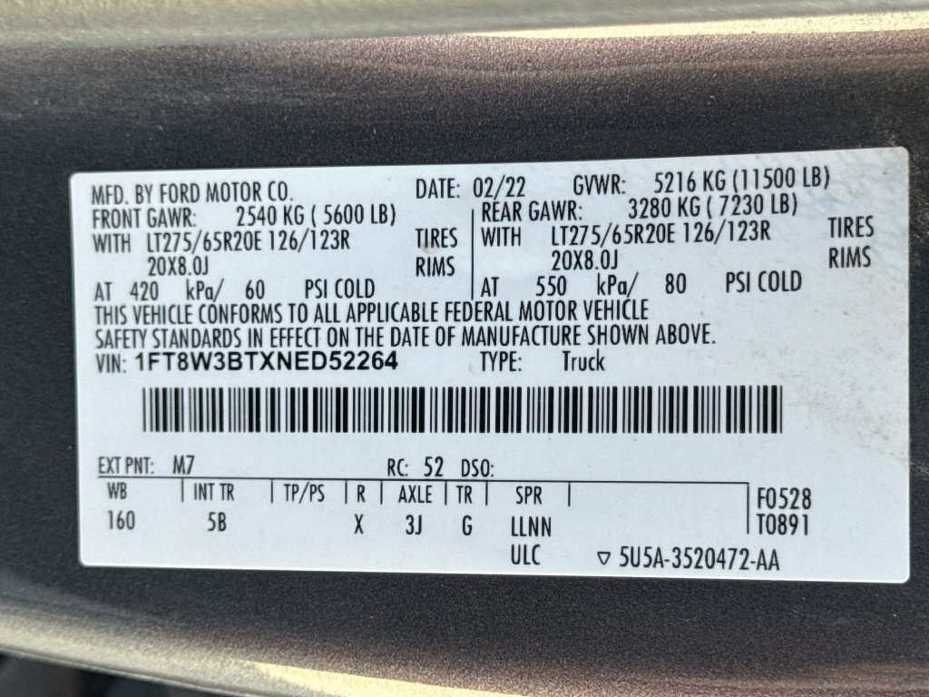 Used 2022 Ford F350 Lariat w/ Lariat Value Package AWD/4WD image 34