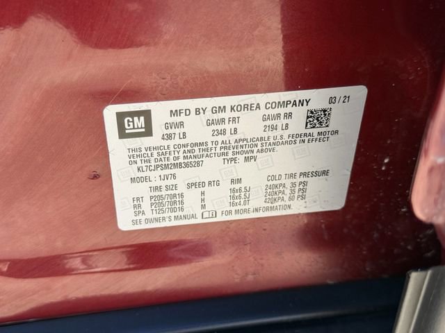 Used 2021 Chevrolet Trax LT w/ LT Convenience Package image 33