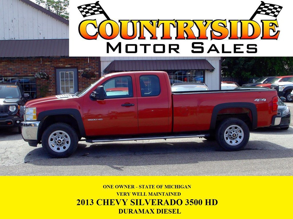 Used 2013 Chevrolet Silverado 3500 W/T w/ Snow Plow Prep Package AWD/4WD image 1