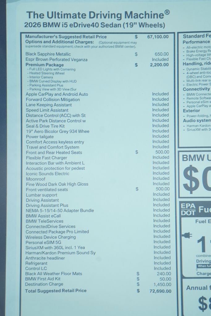 New 2026 BMW i5 eDrive40 w/ Premium Package image 9