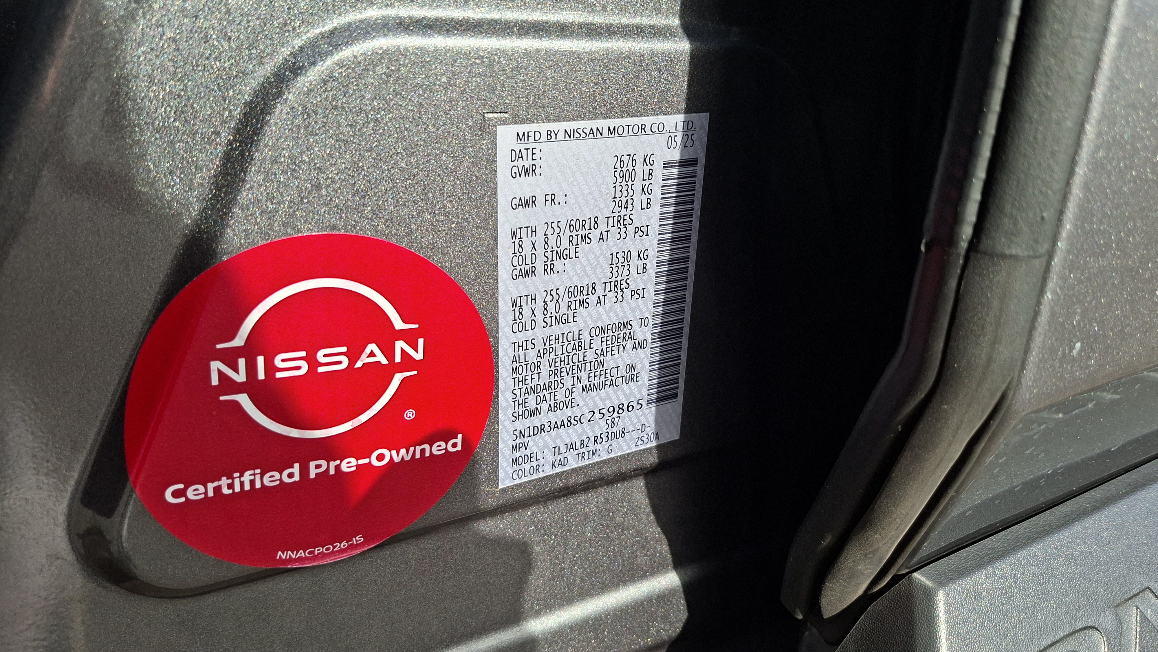 Certified 2025 Nissan Pathfinder S FWD image 27