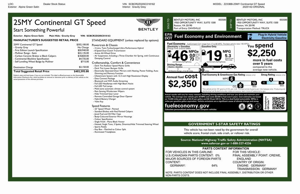 Used 2025 Bentley Continental GT Speed image 8