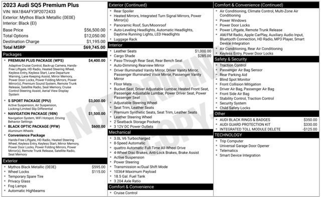 Used 2023 Audi SQ5 Premium Plus w/ Premium Plus Package image 18