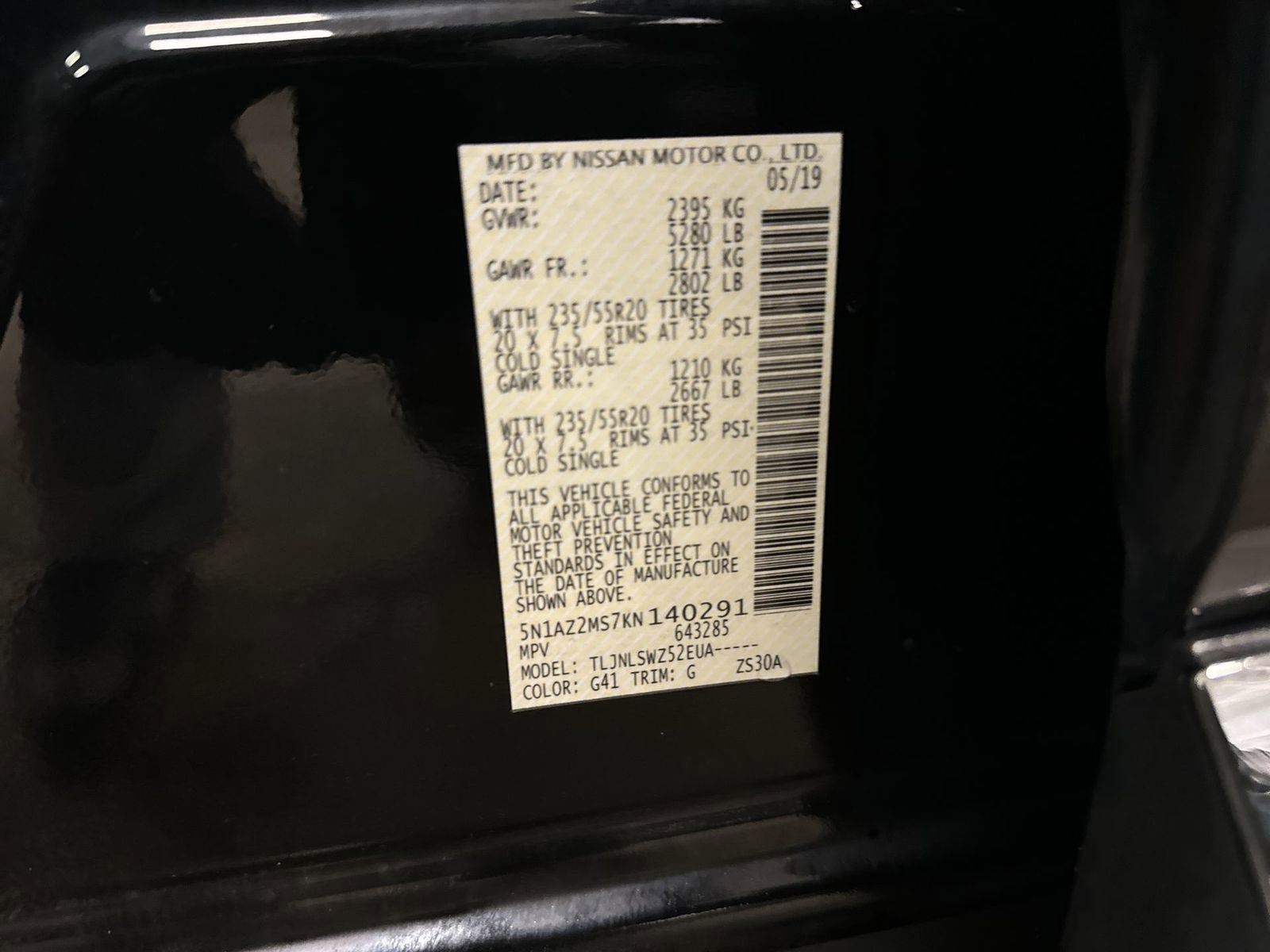 Used 2019 Nissan Murano Platinum w/ Cargo Package image 37