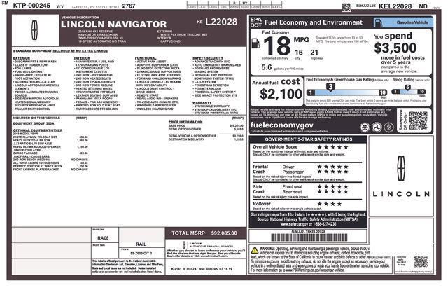 Used 2019 Lincoln Navigator Reserve image 43