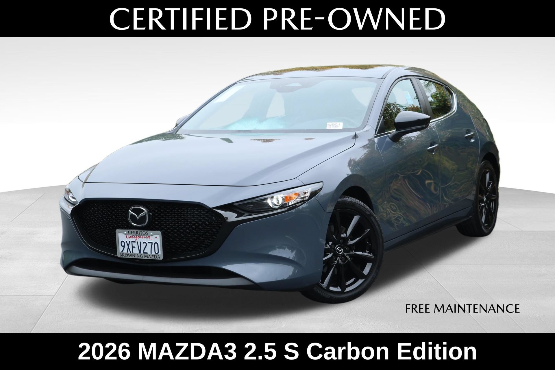 Certified 2026 MAZDA MAZDA3 Carbon