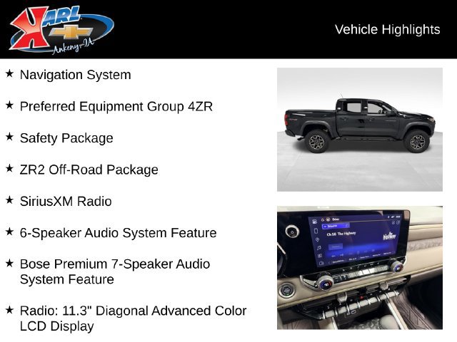 Certified 2024 Chevrolet Colorado ZR2 w/ Safety Package AWD/4WD image 2