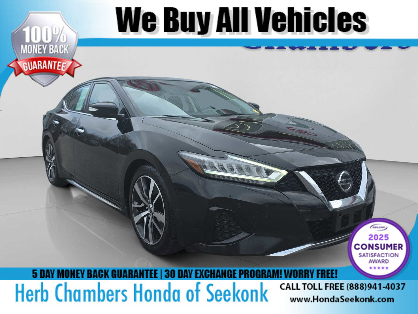 Used 2020 Nissan Maxima 3.5 SL w/ Floor Mat Group FWD image 1
