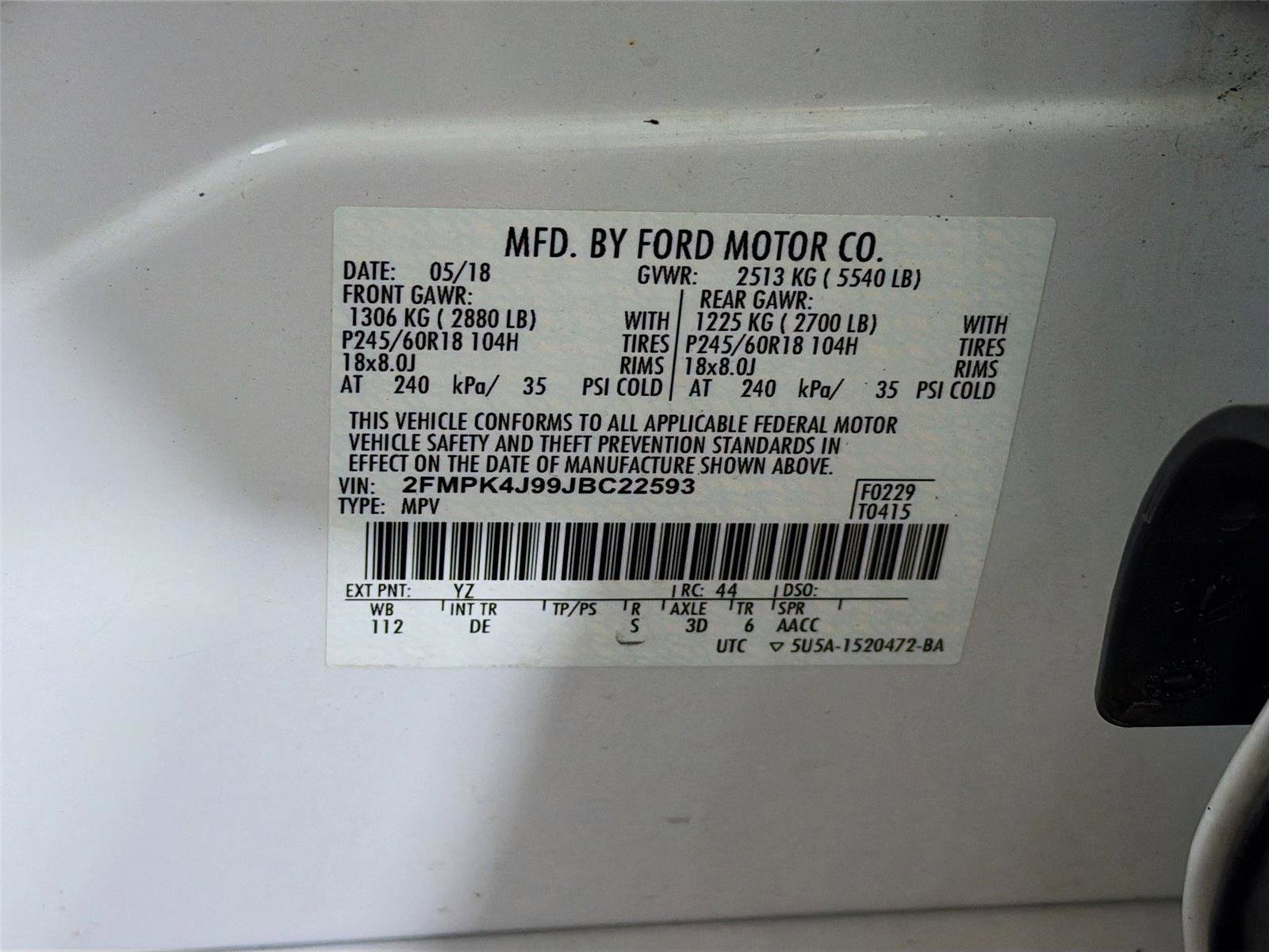 Used 2018 Ford Edge SEL w/ Class II Trailer Tow Package image 29