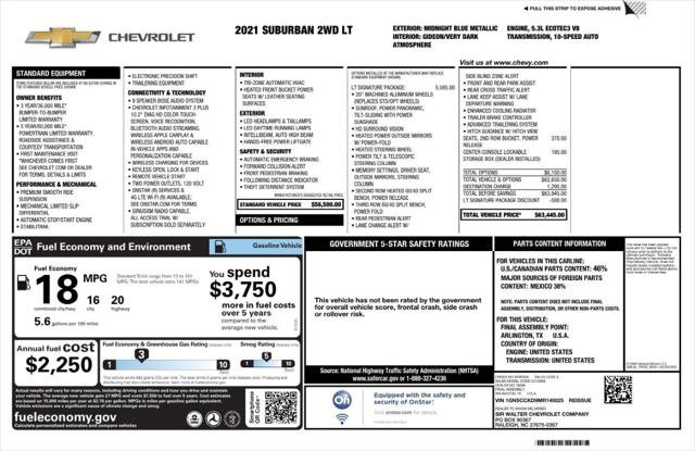 Used 2021 Chevrolet Suburban LT w/ LT Signature Package image 4