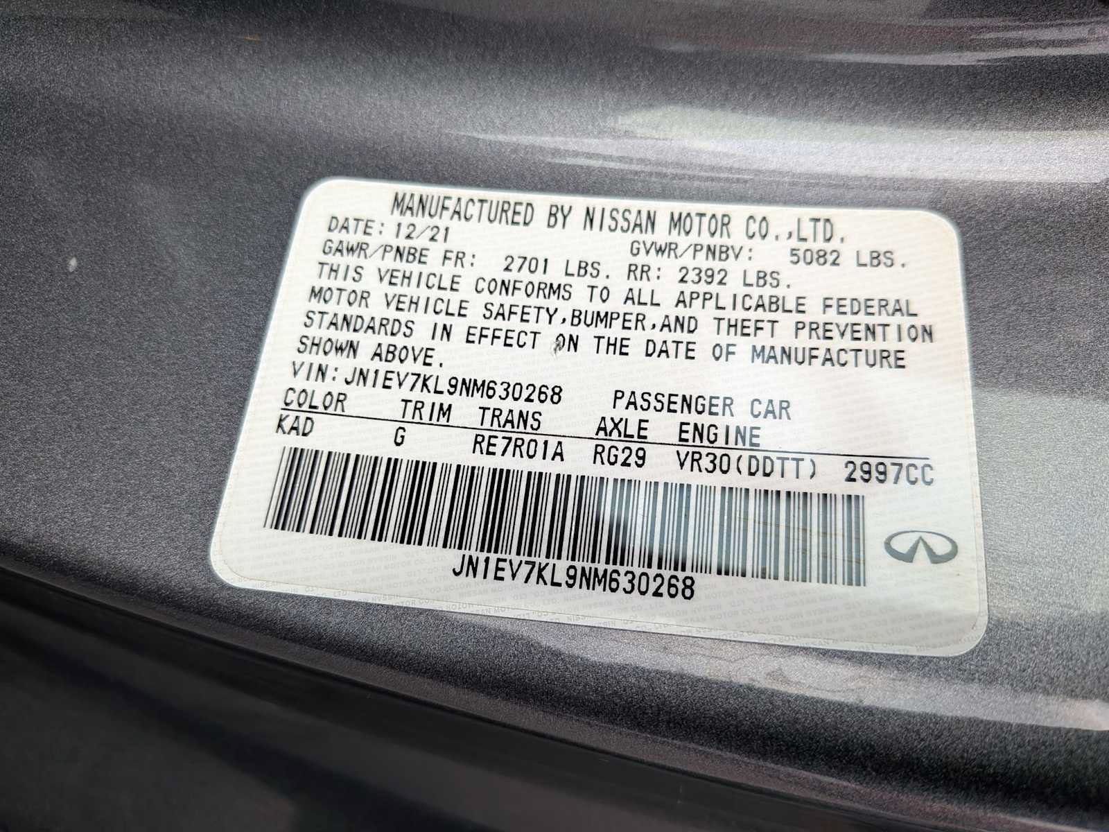 Used 2022 INFINITI Q60 3.0t Luxe w/ Cargo Package AWD/4WD image 37