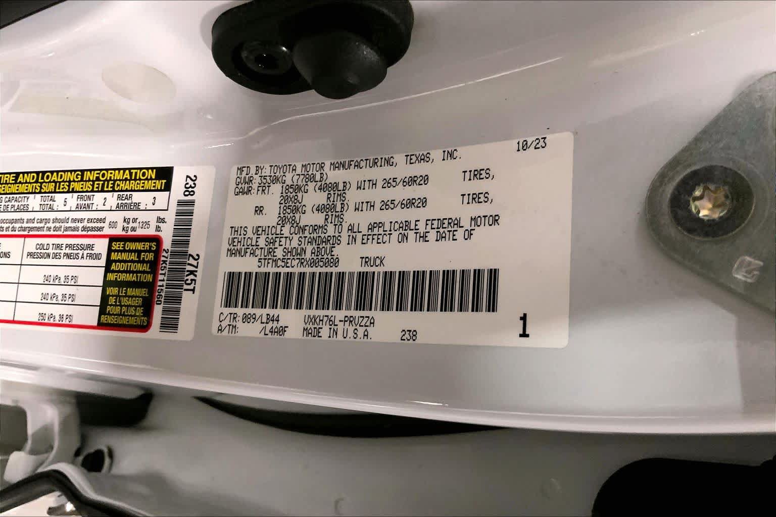 Used 2024 Toyota Tundra 1794 Edition AWD/4WD image 37